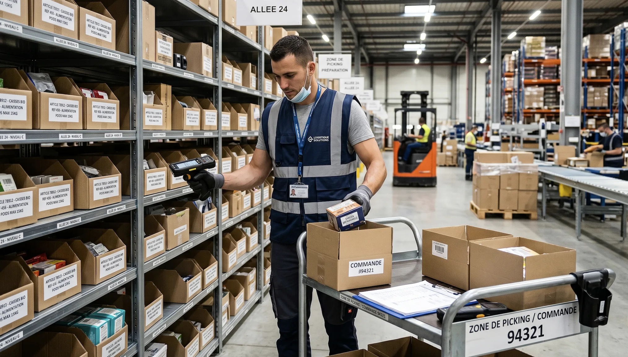 Préparateur de commande ayant un reliquat sur sa préparation